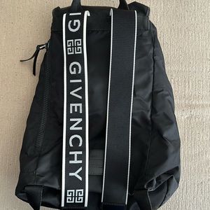 Brand new never worn Givenchy black and white 4g pack away backpack.